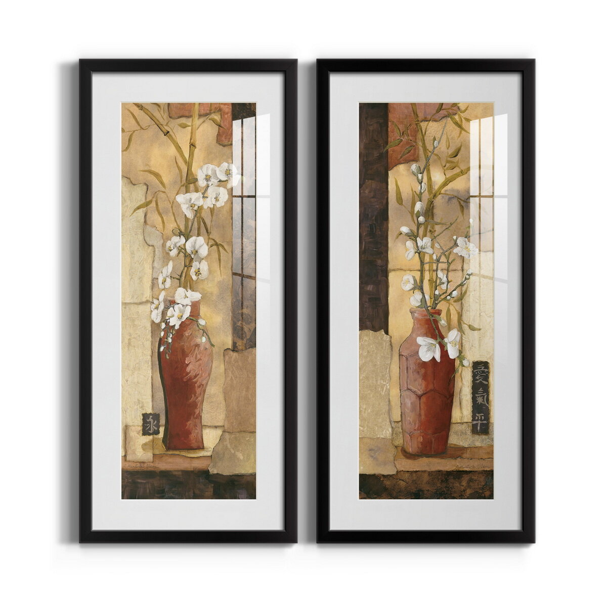 WexfordHome Mandarin Panel I Framed On Paper 2 Pieces Painting | Wayfair