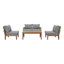 Ensemble de patio d'extérieur 5 pièces Modway Marina-1875773421