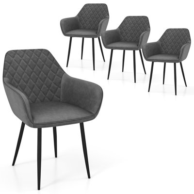 Chaises d'appoint rembourrées avec dossier incurvé Leisure