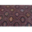 Tapis géométrique en laine rouge 56,7 x 115,4 po