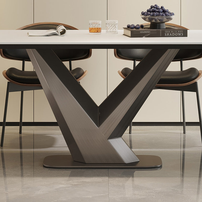 Italian minimalist dining table, 29.53"H x 62.99"L x 31.5"W