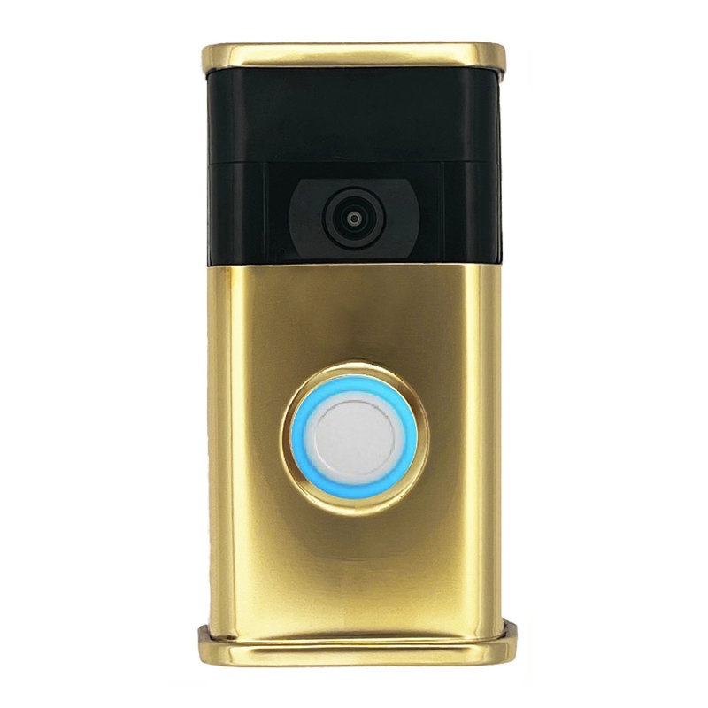 Housse de sonnette traditionnelle (compatible avec Ring 2nd Gen), Laiton poli