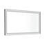 Miroir mural de salle de bain 72 * 48 avec DEL - Lumen élevé, brouillard, aluminium noir mat