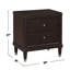 Ensemble de chambre à coucher en bois de style oriental avec poteaux effilés en brun-54196116-37883667