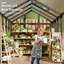 Polycarbonate Greenhouse, Winter Greenhouses For Outdoors,Outdoor Greenhouse With Roof Air Vent, Heavy Duty Walk-In Aluminum Green House For Outside Garden Backyard-965388693