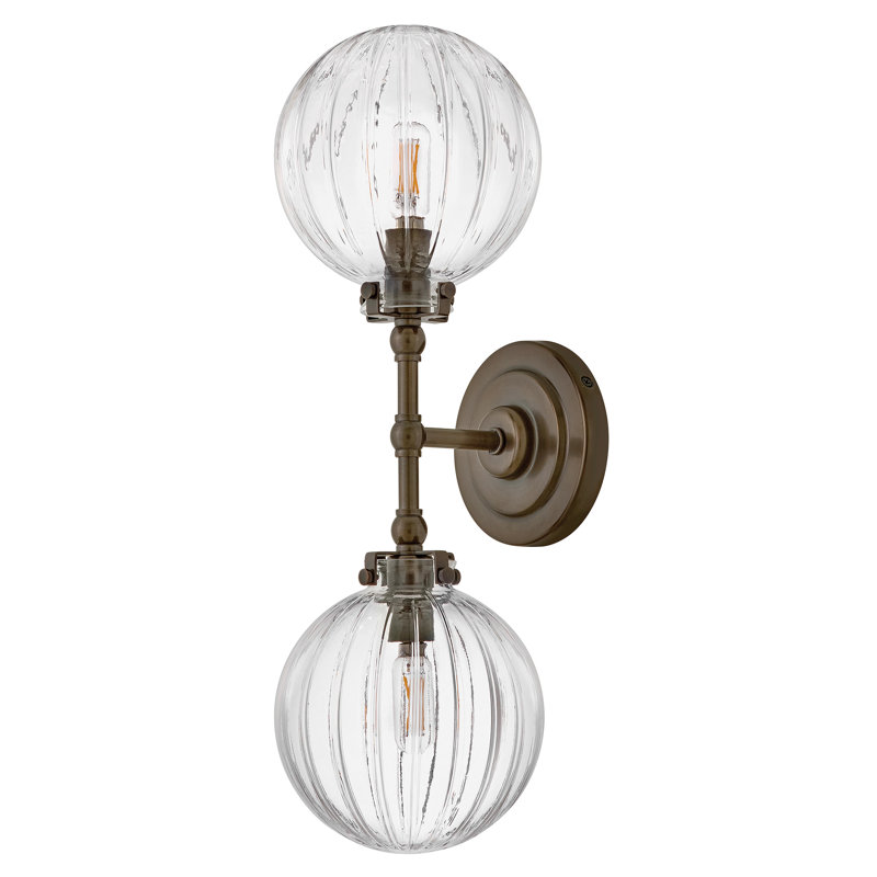 Hinkley Helene Medium Two Light Sconce, Heritage Bronze