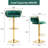 Ginko Modern Adjustable Bar Stools, Swivel Counter Stools with Upholstered Seat, Backrest, Footrest and Metal Frame for Kitchen and Home Bar （Set of 4）-898201622-879564334