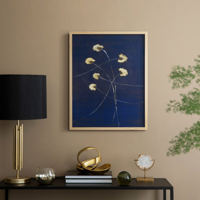 Indigo 2 Framed Print - Solid Wood