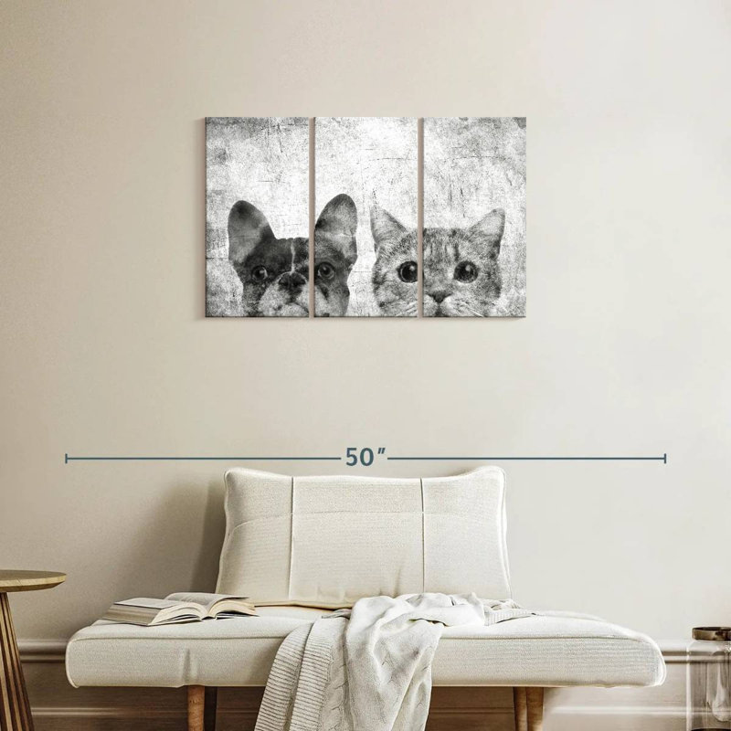 Brampt Pets Black And White, 20" H x 33" W