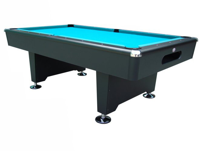 Pool Table, Electric Blue, Black, 9'