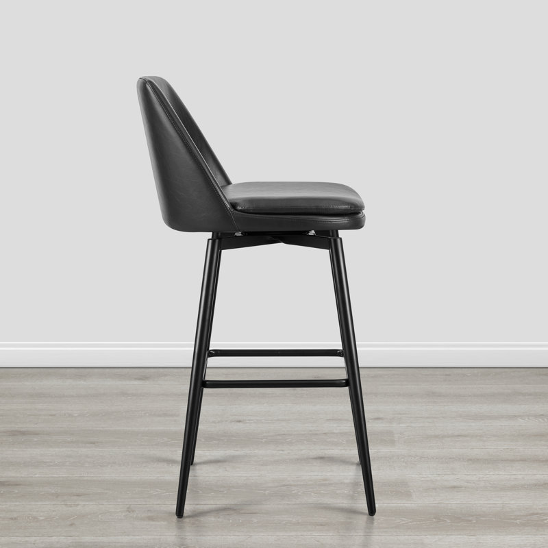 Tabouret Betzalel, Tabouret de bar (siège d’une hauteur de 30 po), Noir