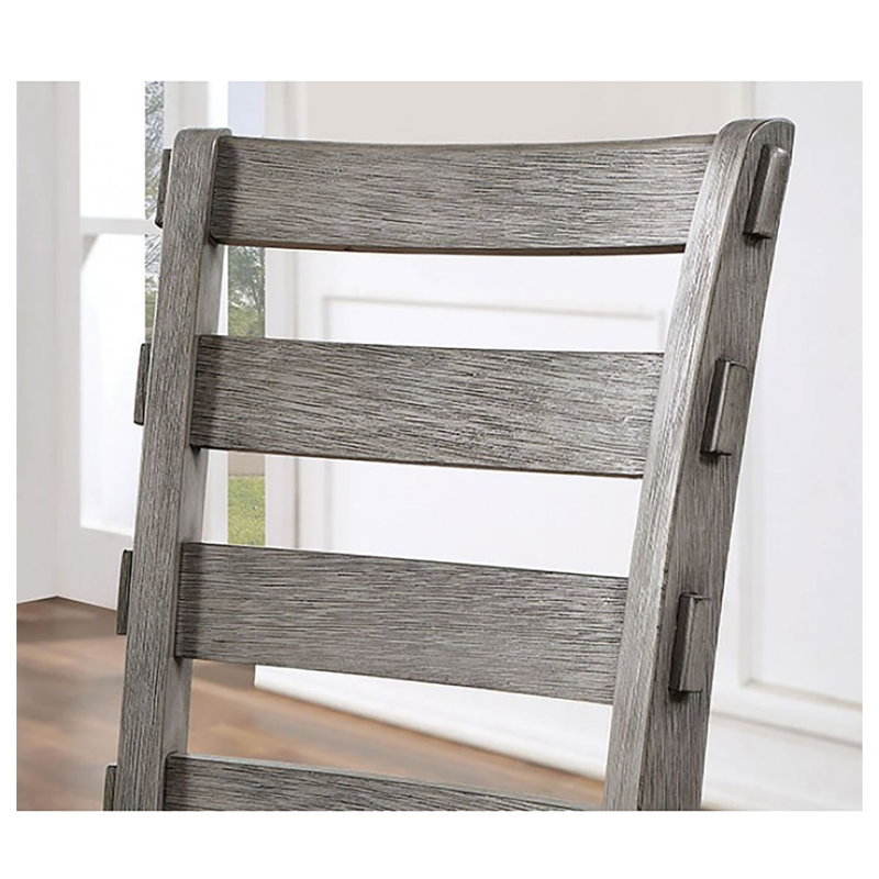 Gray 45-Inch Wood Frame Upholstered Bench