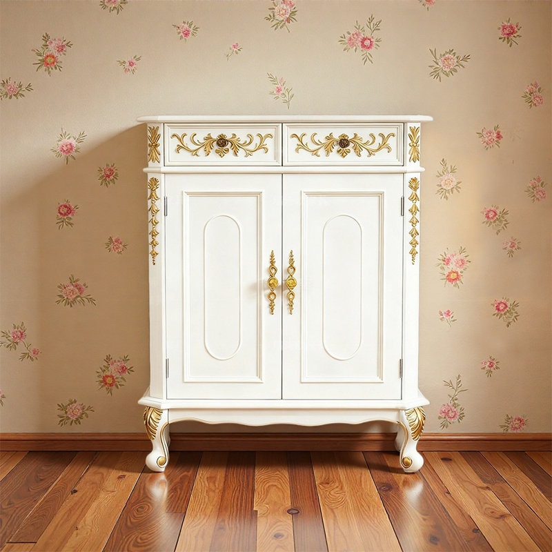 French style multi-layer storage shoe cabinet