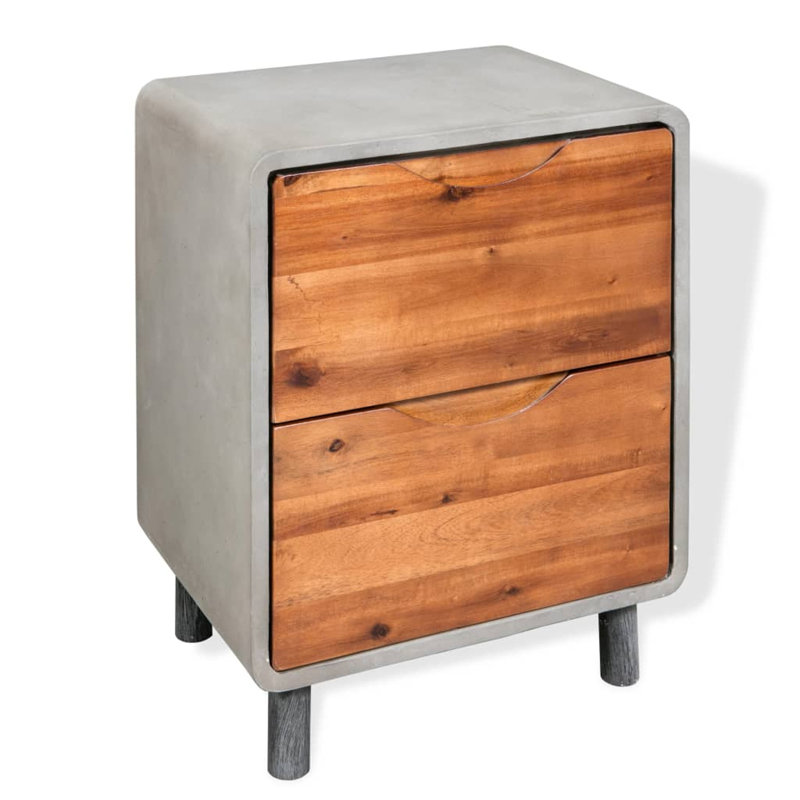 Douglasville 40cm W Bedside Table