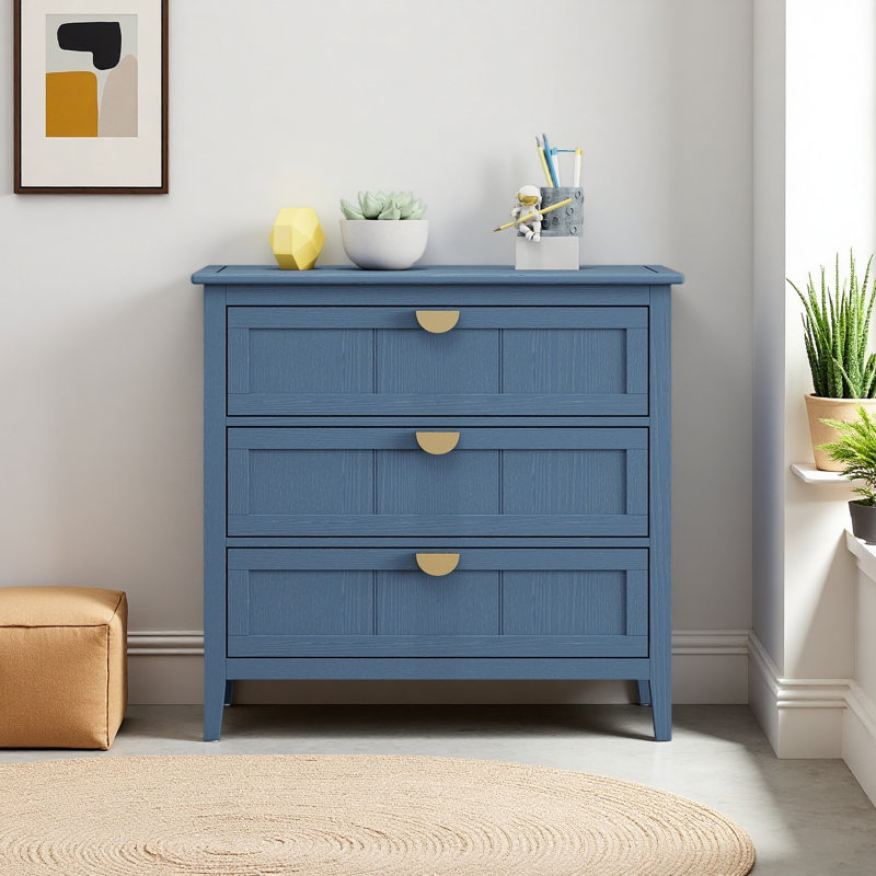 Armoire 3 tiroirs, mobilier américain, convenant à la chambre à coucher, au salon et au bureau