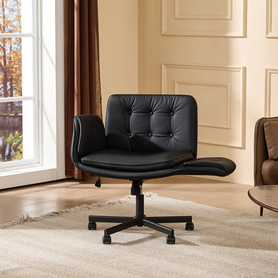 Modern Stylish Criss Cross Chair with Wide Armrests