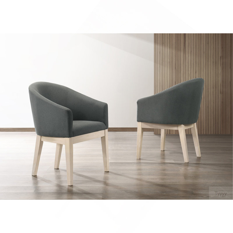 Ensemble de 2 fauteuils demi-tonneau l 23 po Orsola