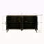 Armoire décorative de style campagnard 60 pouces avec 4 portes et une tablette ajustable Buffet en bois avec console et crédence pour table de salle à manger-60416955