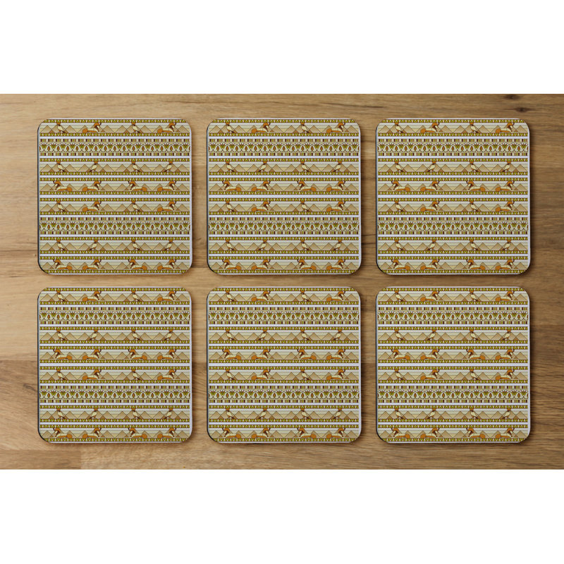 Square 6 Piece Coaster Set