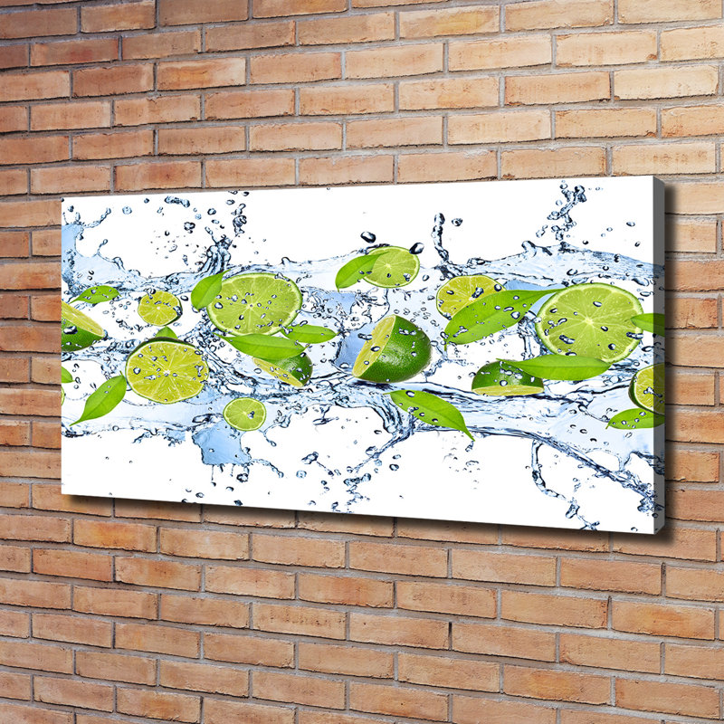 Limes And Water - Wrapped Canvas Print