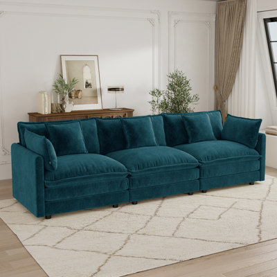 Cloud Sofa, Chenille Sofa, 3 Seater Sofa
