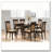 Cappuccino Oval Dining Table with Leaf Extension