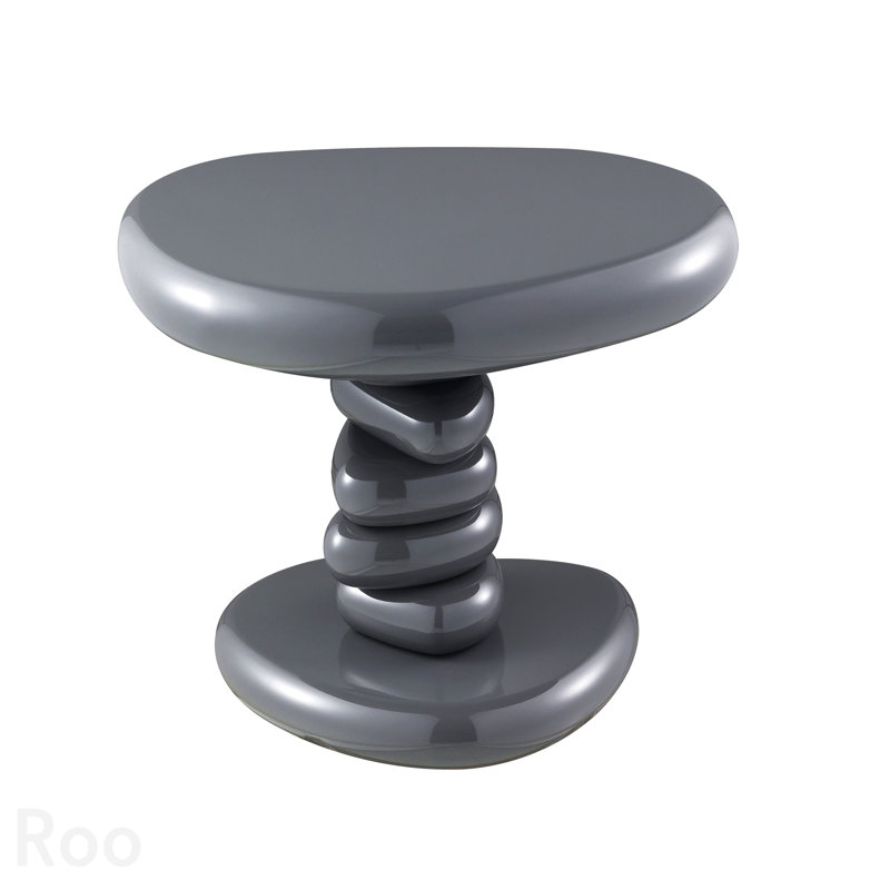 Table de bout, gris Charlene ultrabrillant, H 15 po x l 22 po x P 16 po