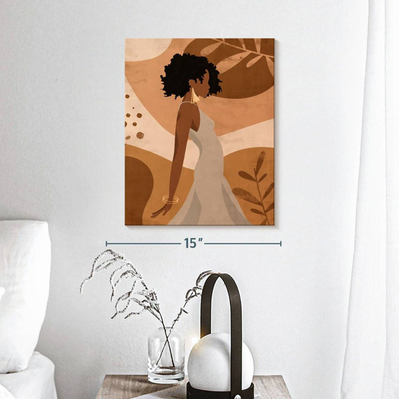Boho Classy Woman II sur toile, H 15 po x l 12 po x P 1,25 po