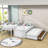 Diavione Kids Twin Over Twin Bunk Bed with Trundle with Drawers-1766180953