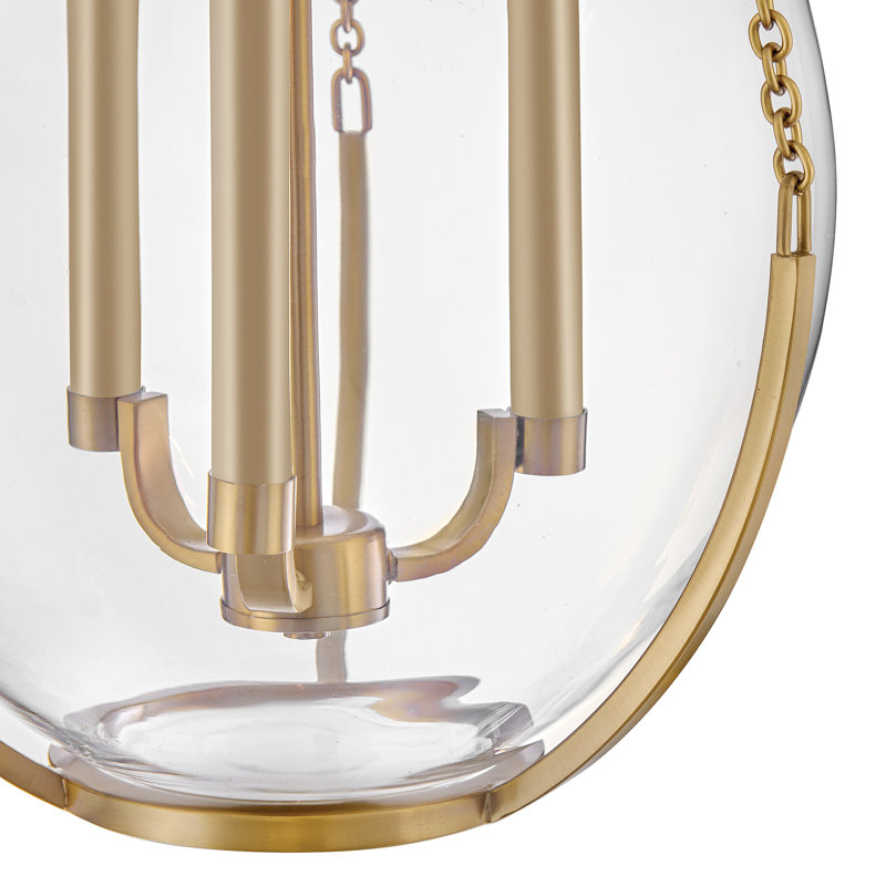 Hinkley Farrin Medium Pendant, Lacquered Brass