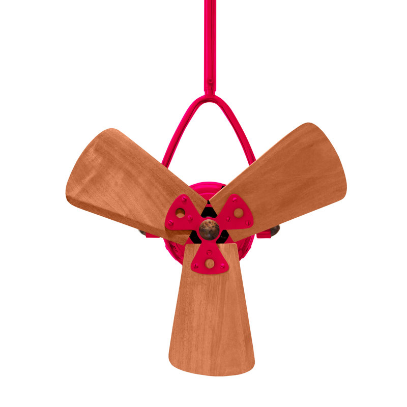 16" Jarold Directional 3 Blade Ceiling Fan, Rubi