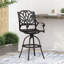 Tabouret pivotant en fonte d'aluminium