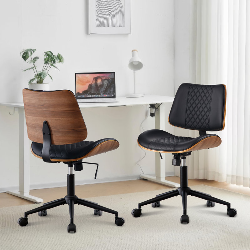 Chaise de bureau Drazen , Noir