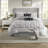 Elegant 7-piece Queen Bedding Set, 100% Polyester With Tufted Pleated Design
