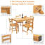 Elish Bamboo Solid Wood Dining Set