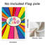 Drapeau de jardin arc-en-ciel double face 12 pi x 18 po