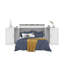 Lit armoire Pur avec matelas et armoires de rangement-89000488-89000484