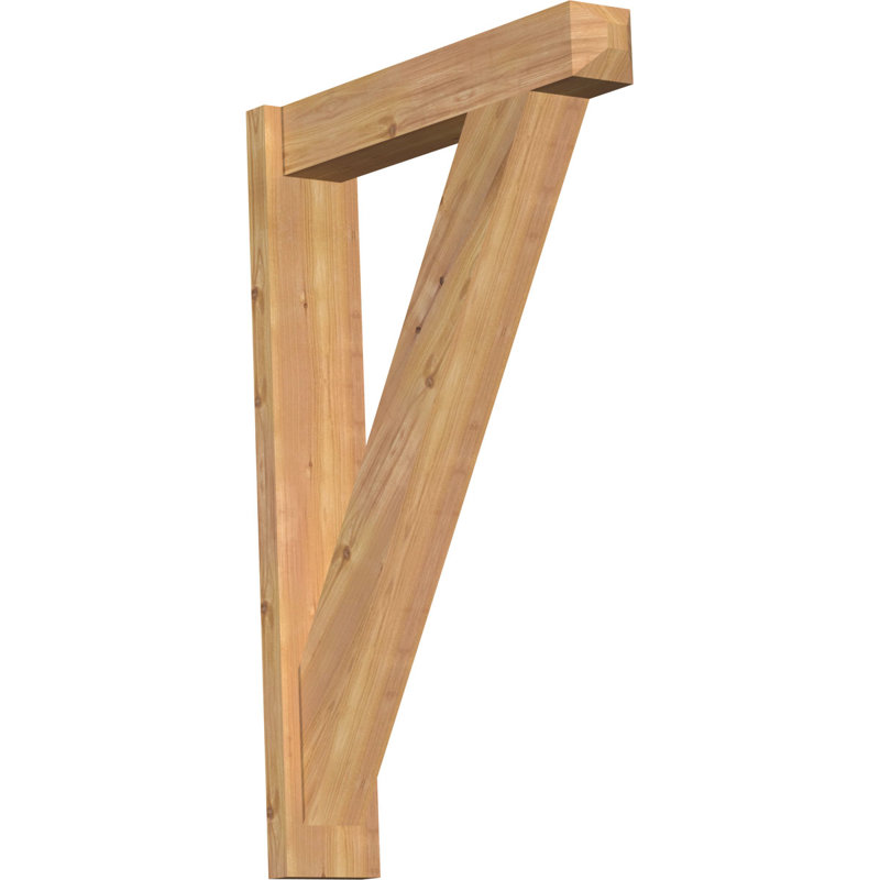 Artisan traditionnel en bois rustique, P 26 po x H 38 po, Cèdre rouge de l'Ouest l 5 1/2 po (lisse)