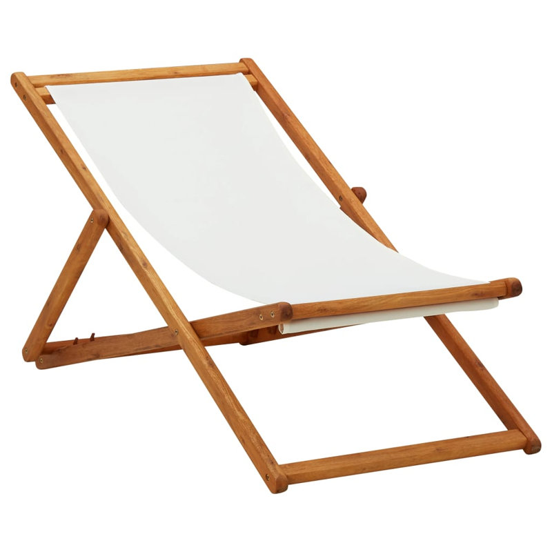 Aariella Folding Camping Chair, White