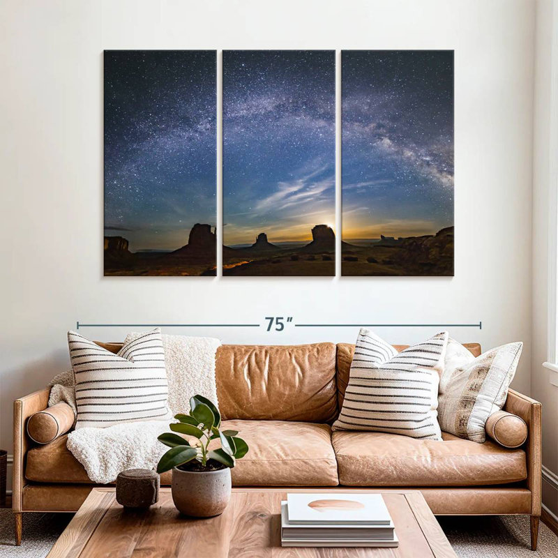 Oberle Monument Valley Milky Way Sunset, 42" H x 65" W