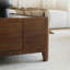 Table basse luxueuse en noyer noir clair-105490465