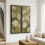 Textures de pivoines impressionnistes texturées en vert pastel - ensemble de 2 reproductions d'art encadrées sur toile 60 po x 20 po x 2 pièces, 60 po x 30 po x 2 pièces-1099523733-1099765570