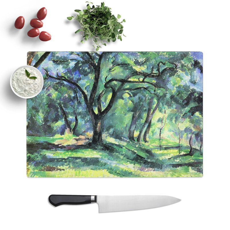In the Woods by Paul Cezanne Chopping Board, 0.4cm H x 20cm W x 28.5cm L