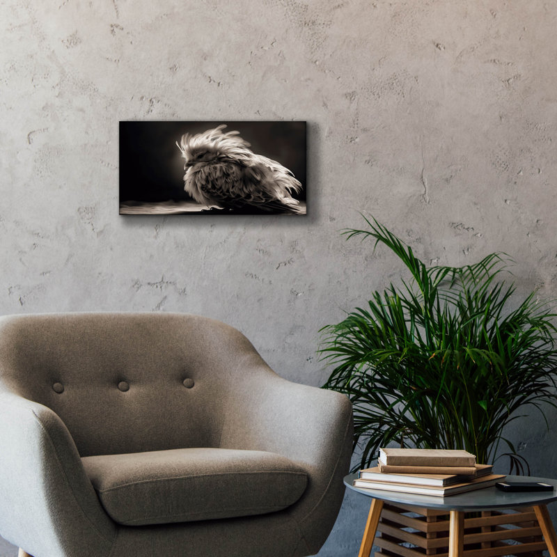 Toile épique Graffiti «White Bird» par Decent Exposures, 24 po x 12 po