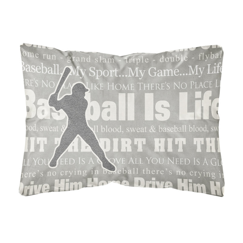 Coussin décoratif intérieur/extérieur baseball is life