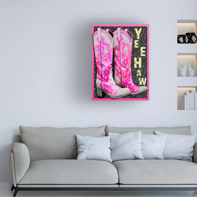 Jess Stempel Yeehaw Boots Canvas Art