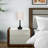 Bedside Table Lamps Line Fabric Lampshade Metal Lamp Base-1261140609-1261140613-1228552050