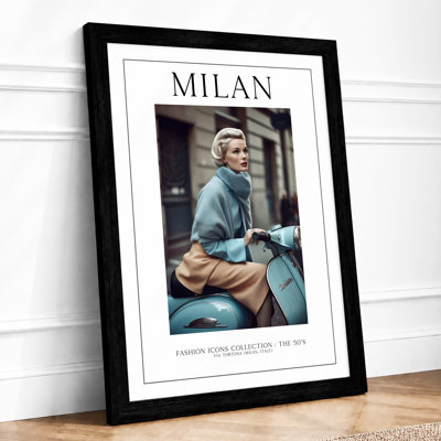 Musician in Contemplation Modern 1 Piece Single Picture Frame Wall Art