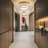 Aubreey Modern Crystal Ceiling Light Fixture, Flush Mount Crystal Chandelier, Crystal Ceiling Fixtures for Kitchen Bedroom Living Room G9 Socket-356745449-383817339