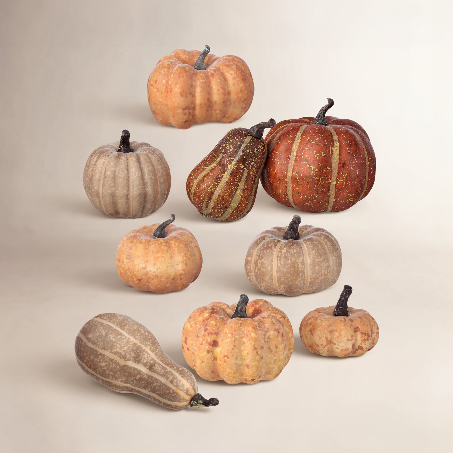 The Twillery Co.® 9-Piece Waterproof Pumpkin Mixed Assortment Set & Reviews | Wayfair